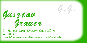 gusztav grauer business card